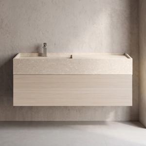 브릭 스커트 1서랍 인조대리석 일체형 세면대 하부장 언더볼형 1200x450
