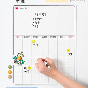 롬에이 로딘 자석 월간 계획표 붙이는 캘린더 냉장고 스케줄러
