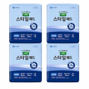 스타일패드 프리사이즈 12개입 x4팩 남성용