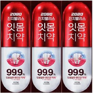 2080진지발리스 오리지날 잇몸치약 120g x3개입