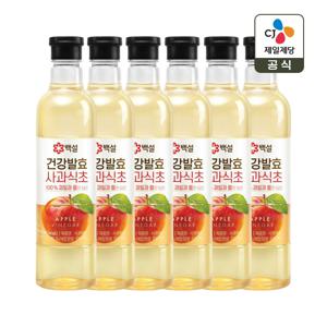 백설 건강발효 사과식초 800ml x6개