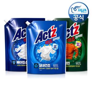 NEW 액츠 퍼펙트 일반드럼겸용 세탁세제 3종(딥클린,베이킹소다,실내건조) 2Lx2개