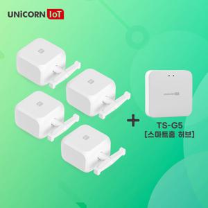 IoT 충전식 좌우회전클릭봇 4세트+스마트홈허브(TS-G5) 원격 스마트스위치 TS-F6