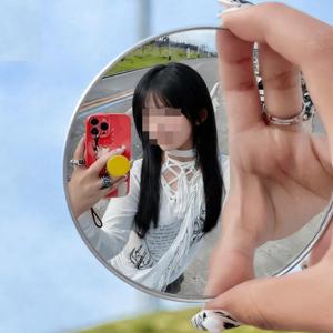 여행용 셀카 미니 볼록거울 셀카용 휴대용 촬영용 광각 손거울