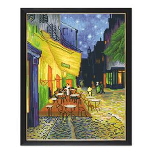 명화 고흐 카페테라스 보석십자수 슬림 액자 세트 40x50