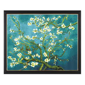 명화 고흐 아몬드나무 보석십자수 슬림 액자 세트 40x50