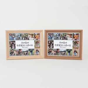25x25~30x30cm 아크릴 사진 나무 삼각 몰딩 액자 맞춤제작 MDF 벽걸이겸 탁상용