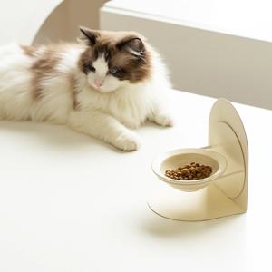 강아지 고양이 자석 높이조절 세라믹 식기세트