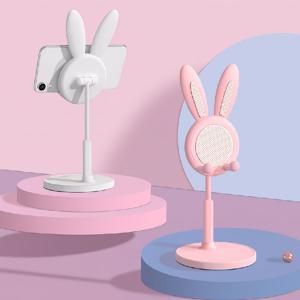 토끼 탁상용 핸드폰 거치대 각도높이조절 스탠드