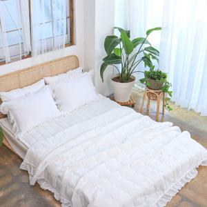 고밀도 60수 아사 순면 먼지없는 시원한 리플 여름 쿨 차렵이불 (SS/Q) 1colors