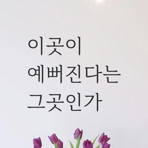 인테리어 예쁜 감성 명조체 레터링 스티커 - 이곳이 예뻐진다는 그곳인가 LM-059 미용실