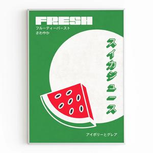 2+1 시원상큼 인테리어 포스터 액자 일러스트 그림 - 프레시 워터멜론