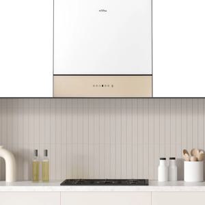 부띠크 로망스 새틴글라스 주방 후드 BRC-60G 버터옐로우