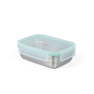 스텐304 찬통 퓨어 직사각 5호 730ML 밀폐용기 냉장고용기