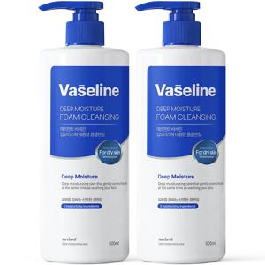 1+1 메르헨트 바세린 폼클렌징 500ml 대용량 약알칼리 클렌징폼 세안제 폼클렌저 버블