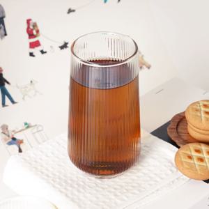 리니어 홈카페 내열유리 원형 라운드 에이드 맥주 잔 470ml