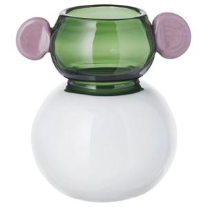 IKEA PS 2026 꽃병 화병 유리 화이트/그린 핑크 15cm