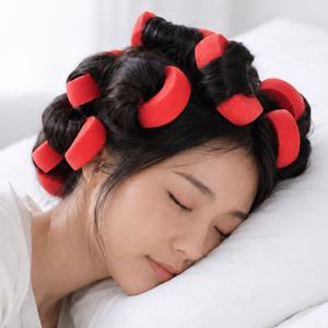 수면 헤어롤 수면롤 머리롤 헤어 웨이브 스펀지 컬링 열없는 펌 웨이브 도구 셀프 6P C형
