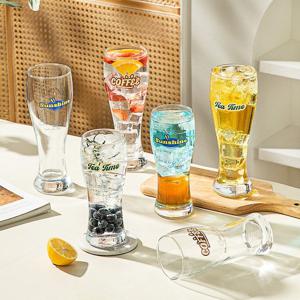[해외] 북유럽 홈카페 유리 맥주잔 하이볼 잔 유리컵 물컵 3종 2size