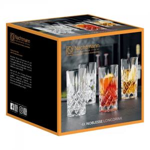[해외] 노블레스 롱 드링크잔 375ml 4개 세트