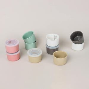 도자기 이유식용기 250ml 10종세트 보관 밀폐용기