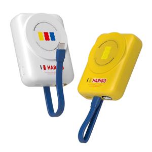 하리보 미니 맥세이프 케이블 일체형 고속충전 10000mAh 보조배터리