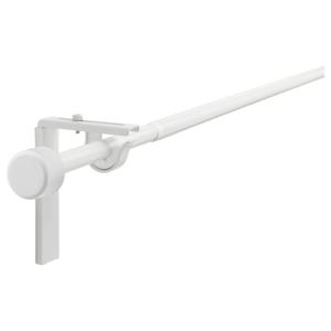 레카 커튼봉세트 벽/천장브라켓/끝장식 화이트 70-120cm