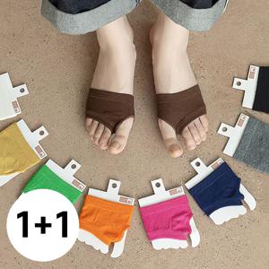 1+1 무지 발가락 타비 쪼리 양말 플립플랍 삭스