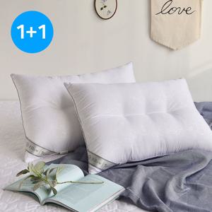 1+1 국내산 피톤치드 마이크로화이바 다운필 경추 베개솜 (2size)
