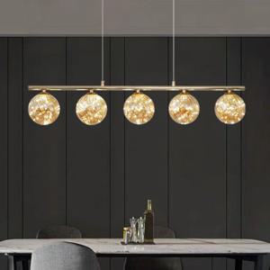 로리 LED 펜던트 조명 30W 5등 유리볼 주방 식탁등 카페조명
