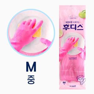 오런 후디스 고무장갑 M 중형 김장 설거지 주방청소 다용도 장갑