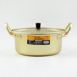 국산 셰프링 이센스 황냄비 (양수 20cm) 전골냄비 찌개냄비 라면냄비 알루미늄냄비