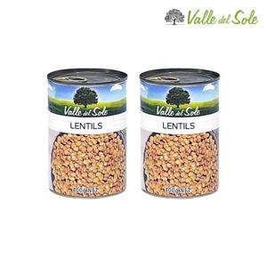 코렉스 발레델솔레 렌틸스 400g X 2개 렌틸콩 통조림