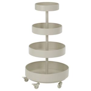 IKEA PS 2026 4단트롤리 원형 베이지 89x48cm