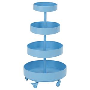 IKEA PS 2026 4단트롤리 원형 블루 89x48cm