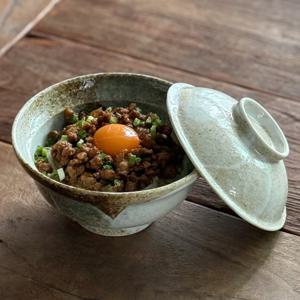 담음새가 좋은 뚜껑있는 텐동그릇 설국 MADE IN JAPAN