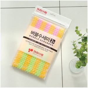 키친아트 버블 수세미 (다목적 이중 망사 거품잘나는 수세미 버블수세미)