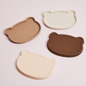 곰플레이트 뚜껑 단품 실리콘트레이 이유식트레이