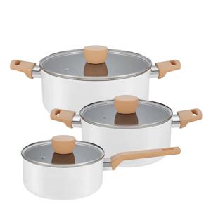 컴포트라인 IH 인덕션 세라믹냄비 3종세트(편수18cm+양수20cm+양수24cm)