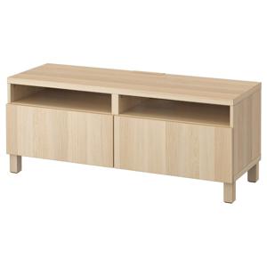 베스토+라프비켄+스투바르프 TV장식장+서랍 참나무무늬 120x42x48cm