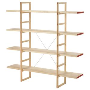 IKEA PS 2026 4단선반 소나무 160x35x161cm