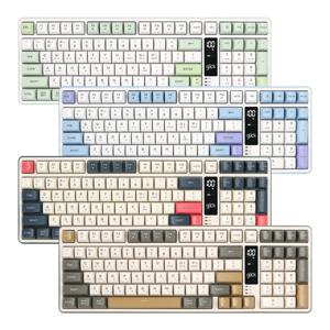 WK50 사일런스 M RGB 풀윤활 무소음 방수 무선 블루투스 LCD키보드 99키