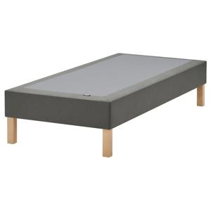 뤼니에르 평상형 침대프레임+다리 다크그레이/참나무무늬 120x200cm
