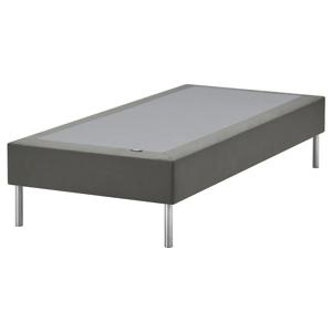 뤼니에르 평상형 침대프레임+다리 다크그레이/스테인리스스틸색 90x200cm