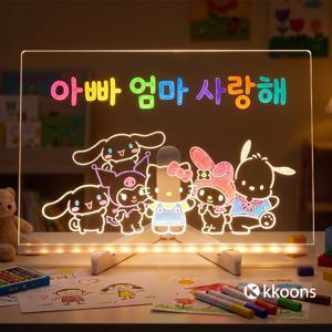 나만의 LED 아크릴 무드등 만들기 키트 대형 DIY 조명 메모보드 삼각대 세트