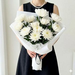 성묘 꽃다발 납골당 추모 헌화(산소 꽃 대형 성묘용품 기일 부모님선물)