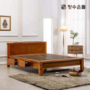 온재 서랍형 칠보석 돌침대 온열 건강침대 퀸침대