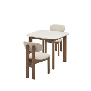 [추가10%] 오뜨 우드 LPM식탁 2인세트 90cm 브라운_체어 2EA