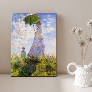명화 클로드 모네 풍경 캔버스 인테리어 그림 액자 _ 양산을 쓴 여인A