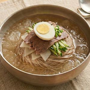 개별포장 옥구촌 한우 메밀 물냉면 10인분 (메밀냉면 10개 + 냉면육수 10개)